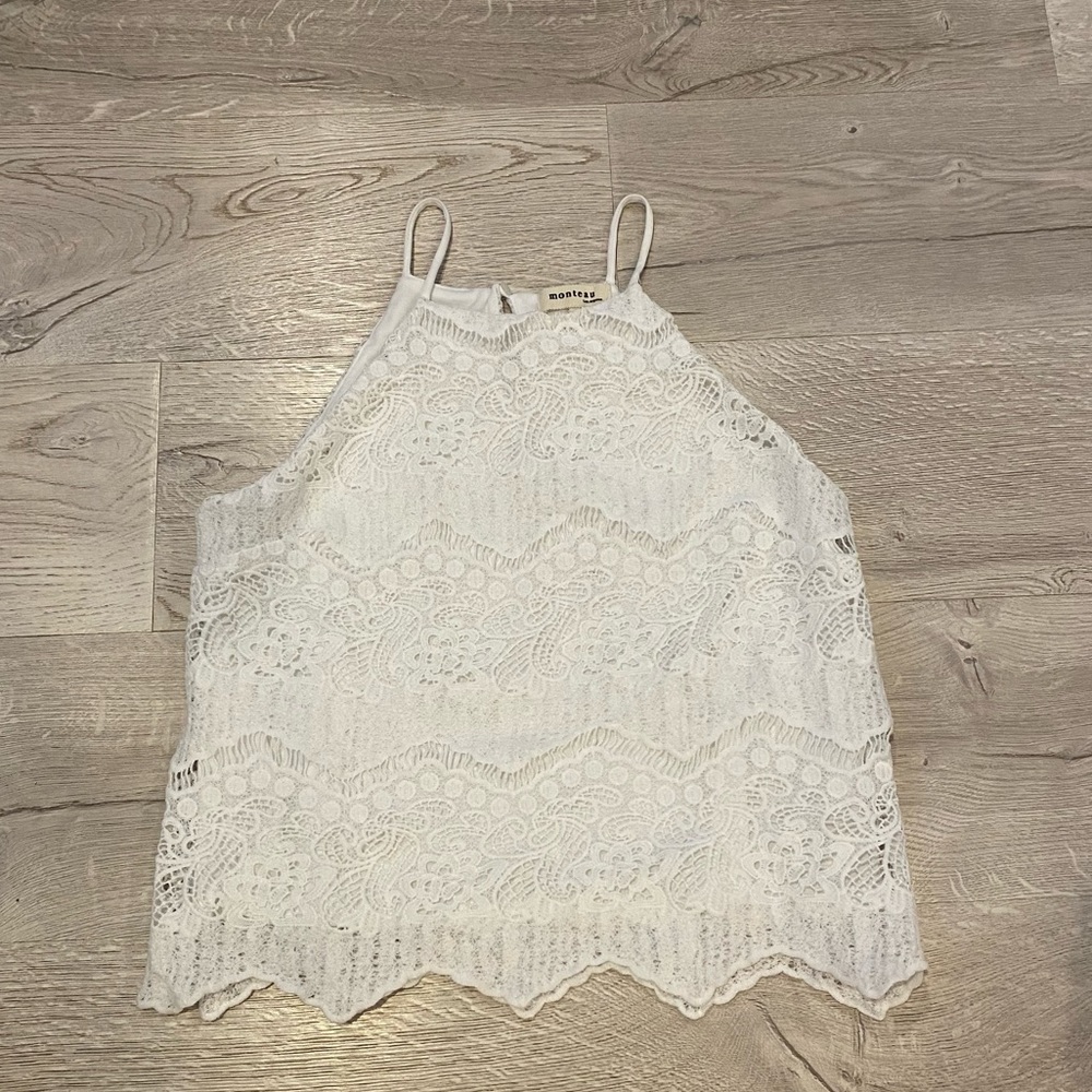 Boutique Lace Crochet Tank